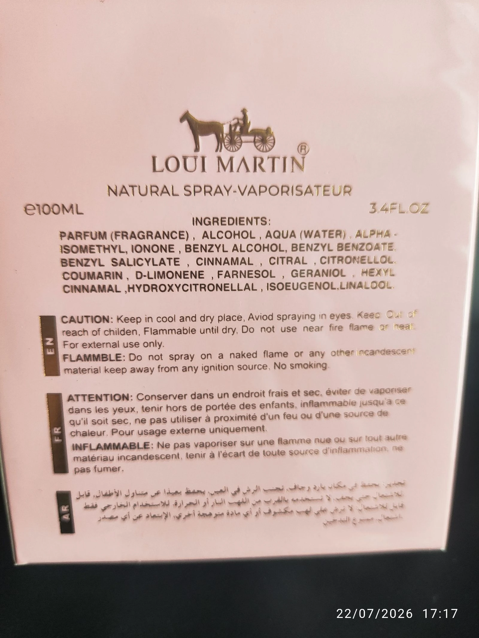 Perfume malvavisco Loui Martin 100 ml – photo 2